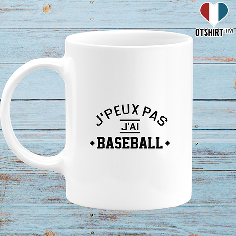 Mug j'peux pas j'ai baseball 3