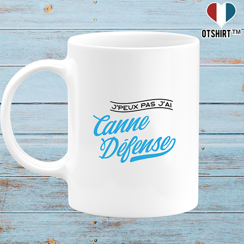 Mug j'peux pas j'ai canne défense