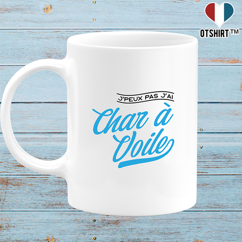 Mug j'peux pas j'ai char à voile