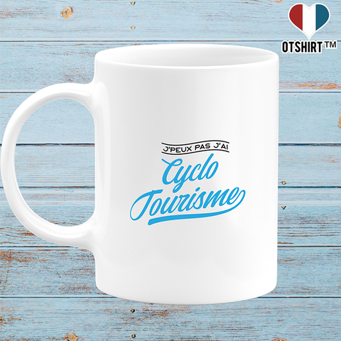 Mug j'peux pas j'ai cyclo tourisme