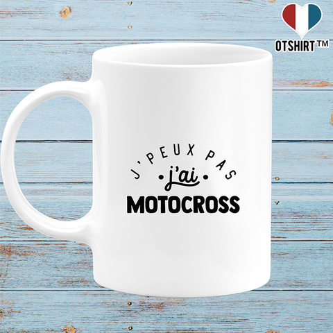 Mug j'peux pas j'ai motocross 2
