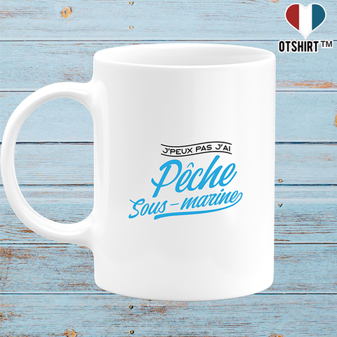 Mug j'peux pas j'ai pêche sous marine