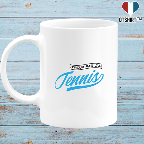 Mug j'peux pas j'ai tennis