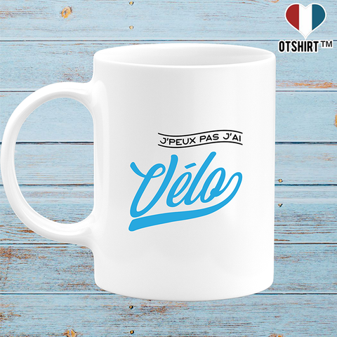 Mug j'peux pas j'ai vélo