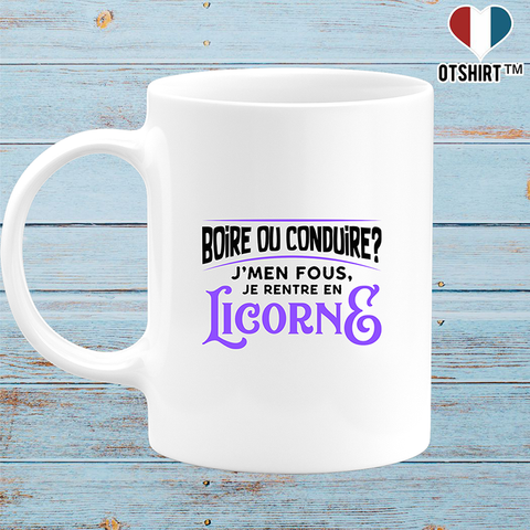 Mug je rentre en licorne
