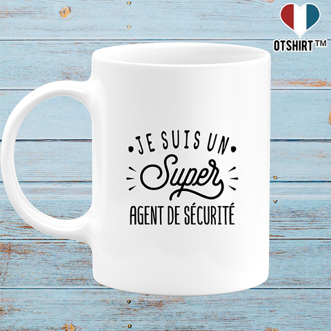 Mug je suis un super agent de sécurité