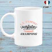 Mug la femme parfaite met des crampons