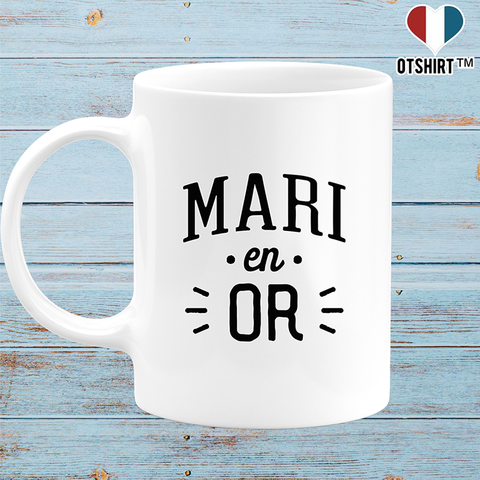 Mug mari en or