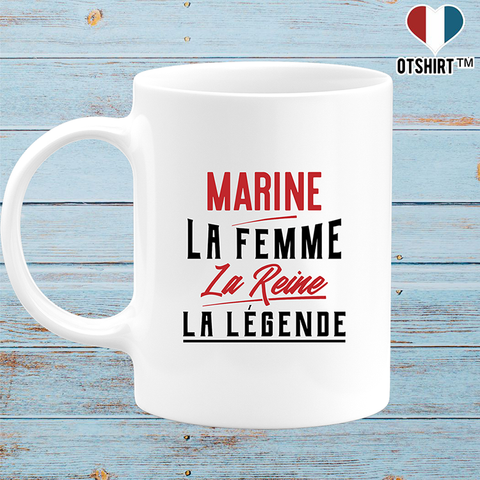 Mug marine la femme la reine la légende