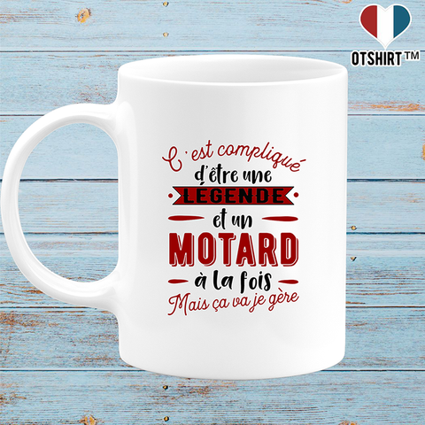 Mug motard et légende