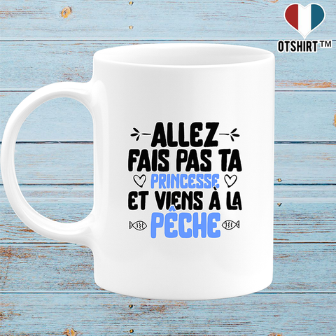 Mug princesse à la pêche