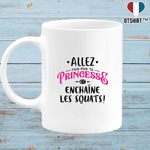 Mug princesse enchaîne les squats