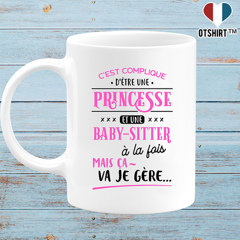 Mug princesse et baby-sitter