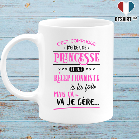 Mug princesse et réceptionniste