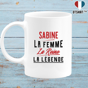 Mug sabine la femme la reine la légende