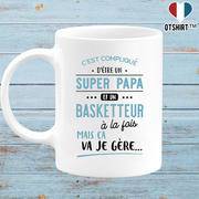 Mug super papa et basketteur