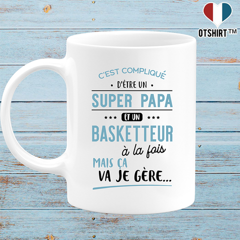 Mug super papa et basketteur