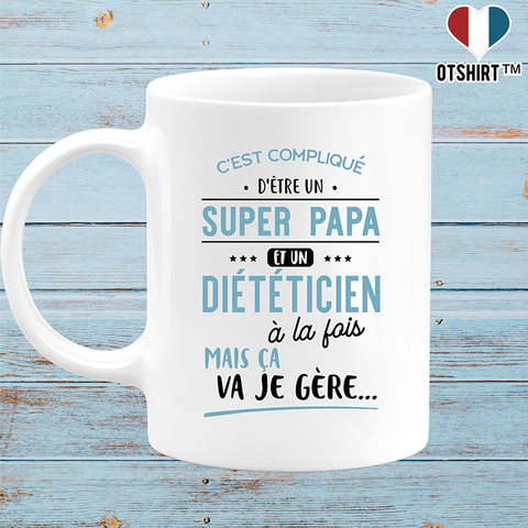 Mug super papa et diététicien