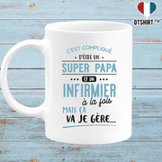 Mug super papa et infirmier