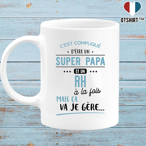 Mug super papa et rh