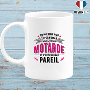 Mug superwoman et motarde