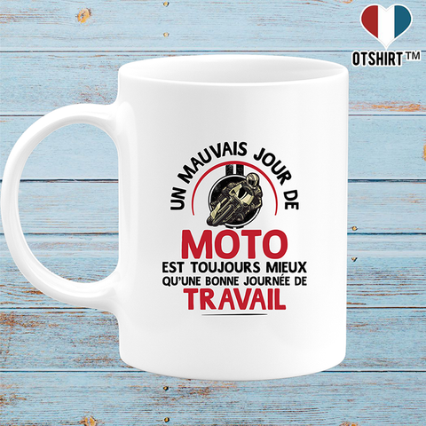 Mug un mauvais jour de moto