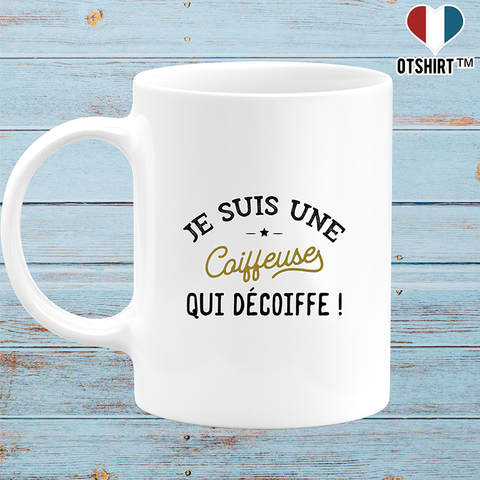 Mug une coiffeuse qui décoiffe
