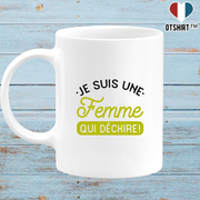 Mug une femme qui déchire