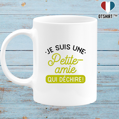 Mug une petite-amie qui déchire