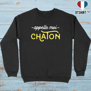 Pull homme appelle moi chaton 2