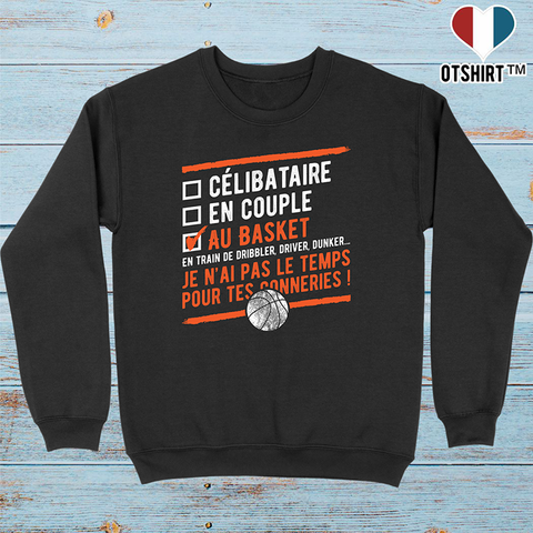 Pull homme célibataire au basket