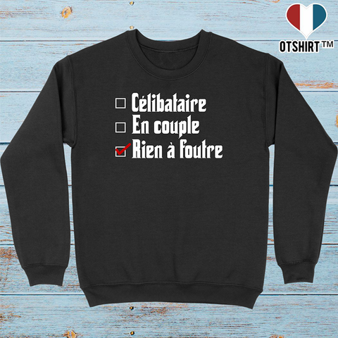 Pull homme célibataire en couple rien à foutre