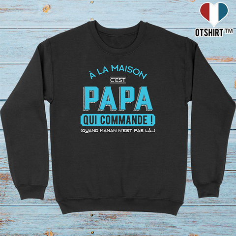 Pull homme c'est papa qui commande