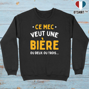 Pull homme ce mec veut une bière