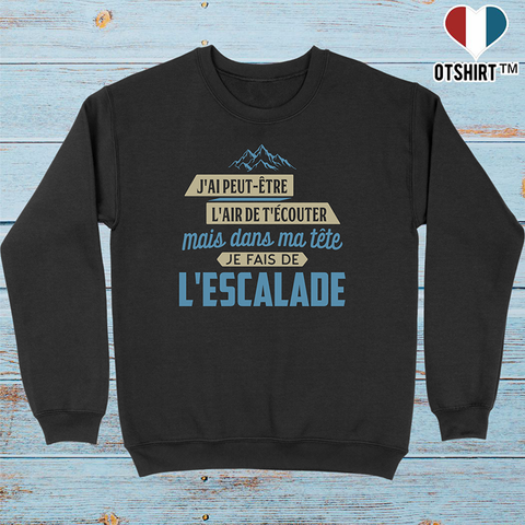 Pull homme dans ma tête escalade