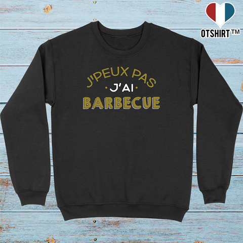 Pull homme j'peux pas j'ai barbecue