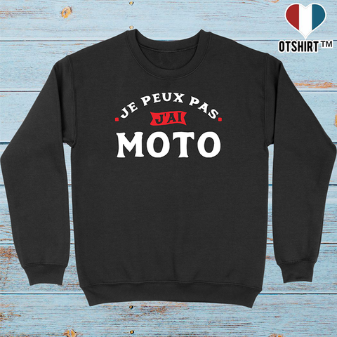 Pull homme j'peux pas j'ai moto
