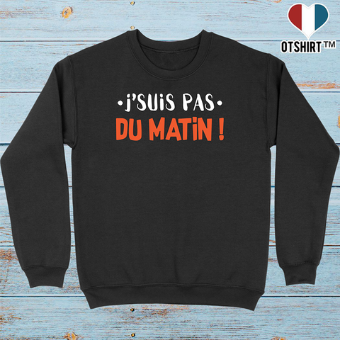 Pull homme j'suis pas du matin