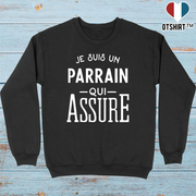 Pull homme je suis un parrain qui assure