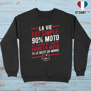 Cadeau Pull homme la vie est simple otshirt