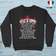 Pull homme les règles du camping