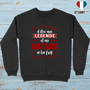 Pull homme motard et légende