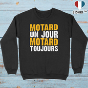 Pull homme motard un jour motard toujours