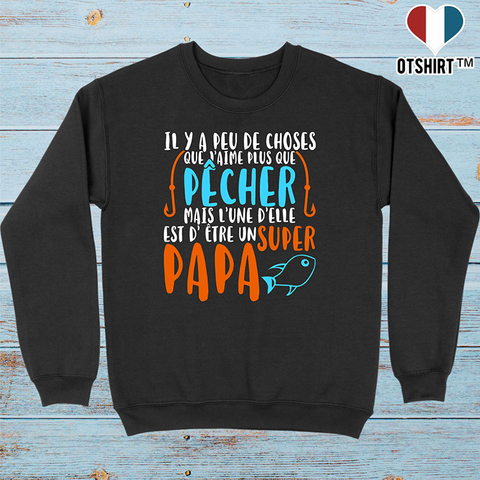 Pull homme pêcheur et super papa