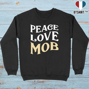 Pull homme peace love mob