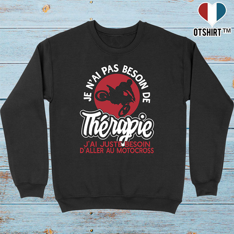 Pull homme thérapie motocross