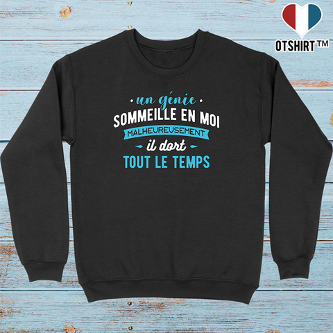 Pull homme un genie sommeille en moi