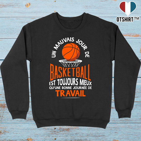 Pull homme un mauvais jour de basket