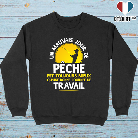 Pull homme un mauvais jour de pêche