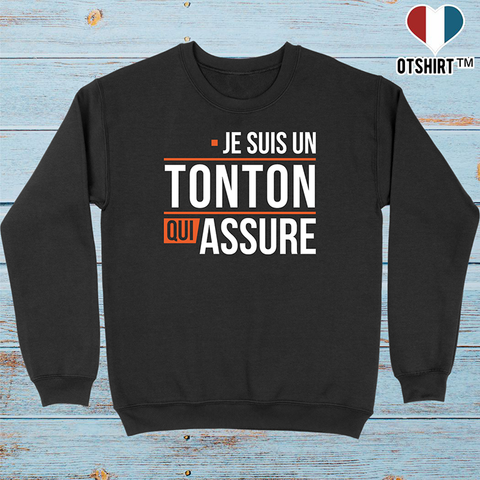Pull homme un tonton qui assure